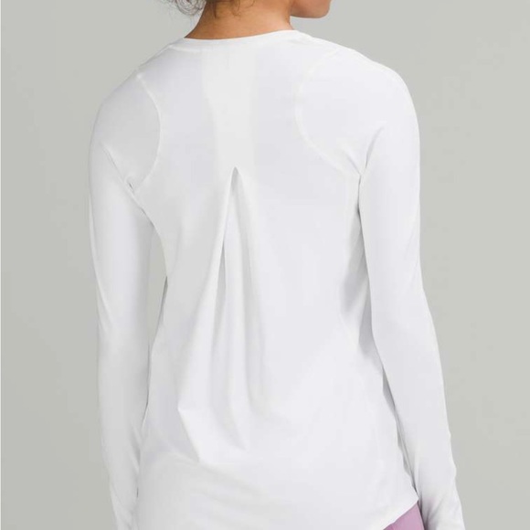 Lululemon S-14 Tuck and Flow Long Sleeve Shirt White NWT😎End of Summer Special - Picture 2 of 5